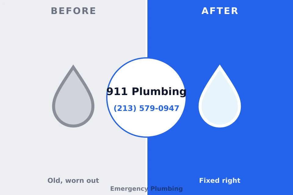 Before and after: plumbing repair Pine Ridge at Crestwood, NJ